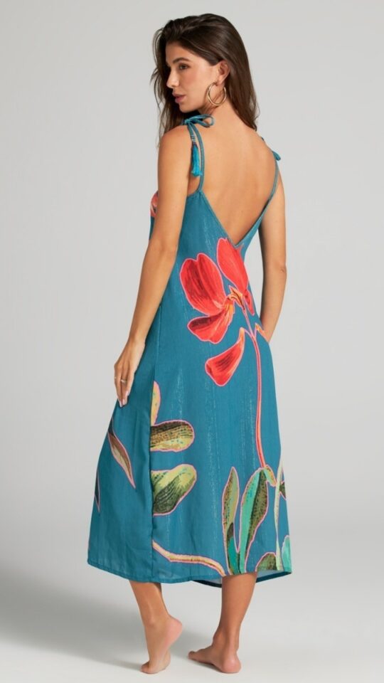 sku: 25033C | Brand: Cosita Linda  | Size: Small Medium Large  | Colors: Мульти  | Бренды Cosita Linda | Пляжная одежда | Title: Пляжная туника EXOTIC GARDEN