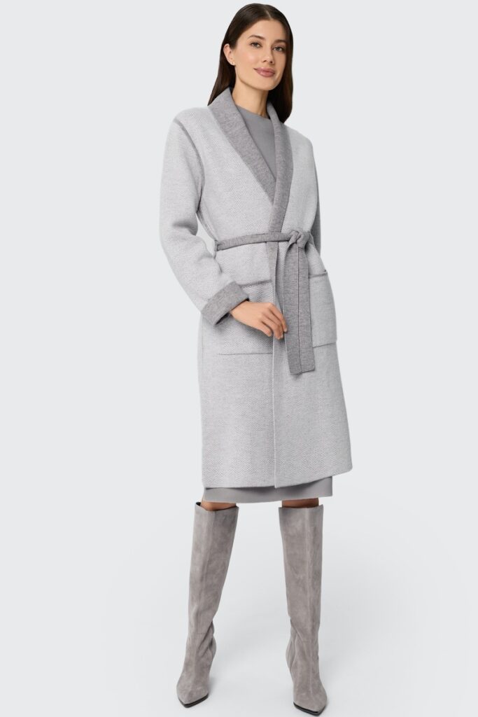 sku: W25-00CH0201 | Brand: Marc Andre  | Size: Small Medium Large  | Colors: Серый  | Бренды Marc&Andre | Кашемир Кардиганы | Title: Кардиган ETERNAL WAVES