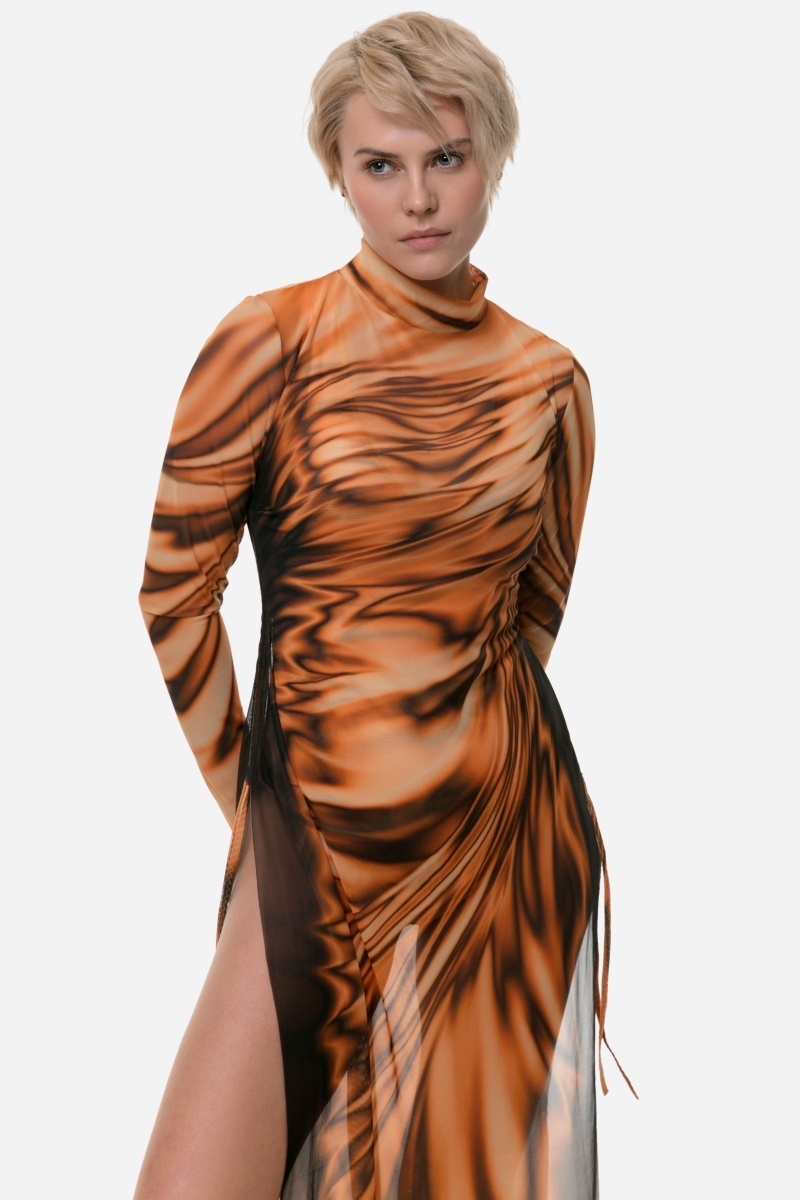 sku: 25004783 | Brand: RoDaSoleil | Size: XSmall Small Medium Large XLarge | Colors: Золото | Бренды RoDaSoleil | Пляжная одежда | Title: Платье - туника ЗОЛОТО