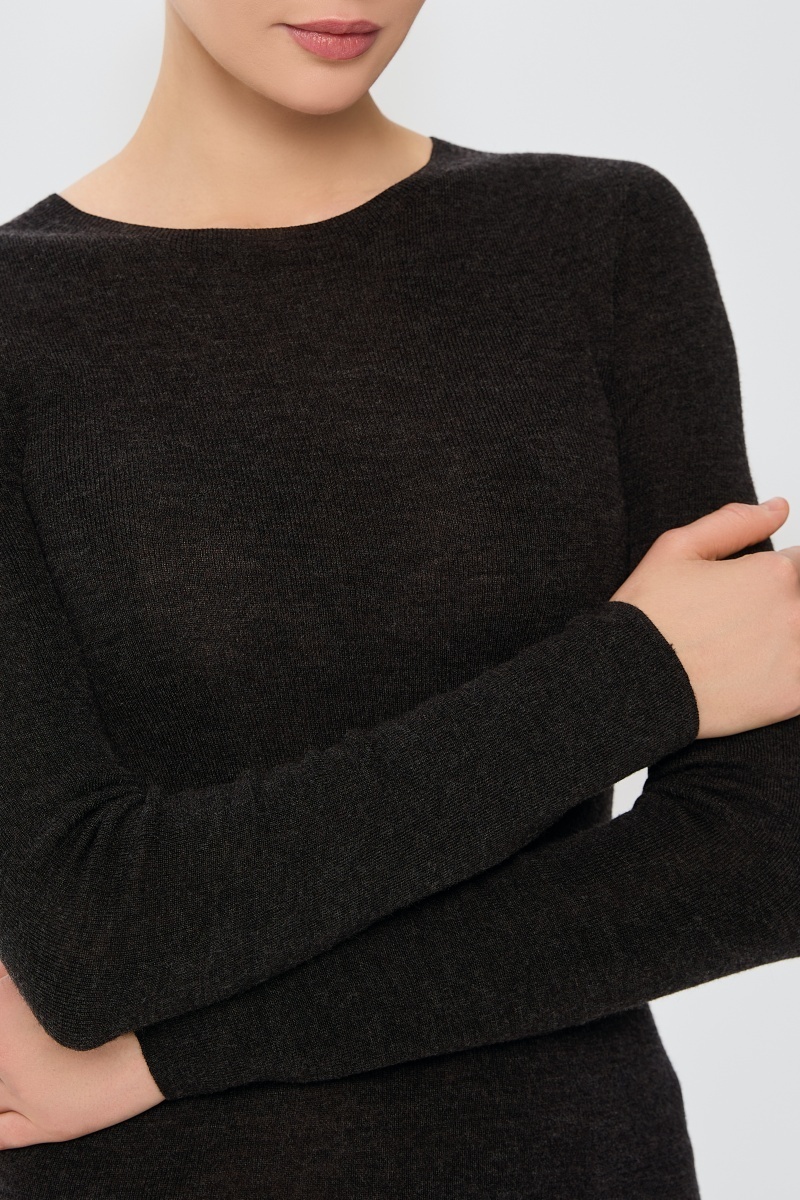 sku: W25-00MW2119 | Brand: Marc Andre  | Size: 36 38 40 42 44 46  | Colors: Черный  | Бренды Marc&Andre | Кашемир Джемперы | Title: Лонгслив SHEER WHISPER