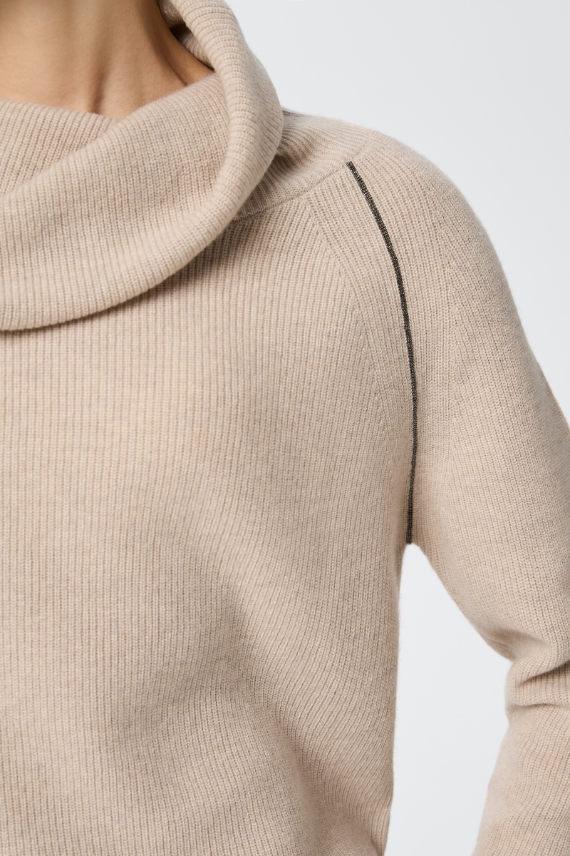 sku: W25-00CH0424 | Brand: Marc Andre  | Size: 36 38 40 42 44 46  | Colors: Бежевый  | Бренды Marc&Andre | Кашемир Джемперы | Title: Свитер QUITE MOTION