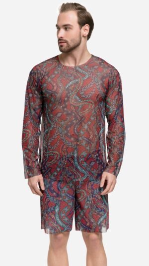 sku: 25003374 | Brand: RoDaSoleil  | Size: XSmall Small Medium Large XLarge XXLarge  | Colors: Цветной  | Бренды RoDaSoleil | Пляжная одежда | Мужская коллекция Пляжная одежда | Title: Футболка ЗМЕИ МОЗАИКА