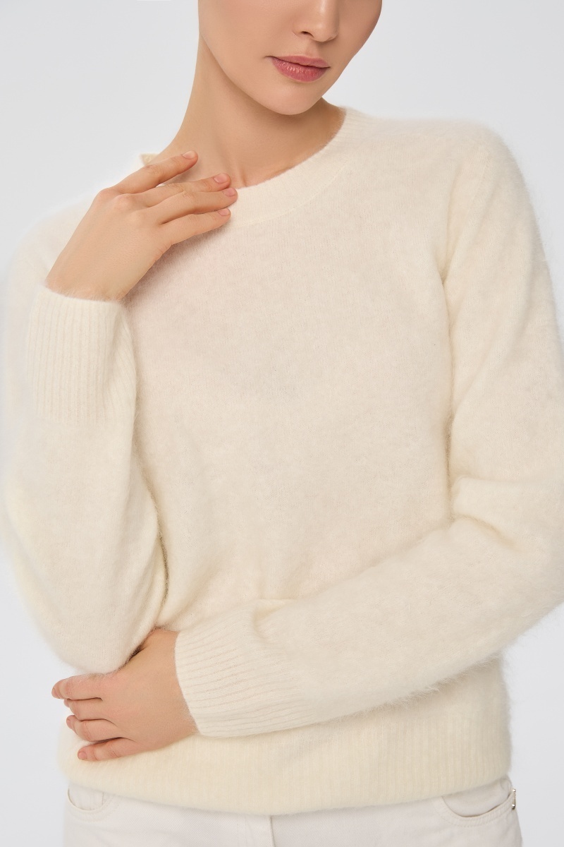 sku: W25-00CH1019 | Brand: Marc Andre  | Size: 36 38 40 42 44  | Colors: Белый  | Бренды Marc&Andre | Кашемир Джемперы | Title: Джемпер CLOUDED LUXE