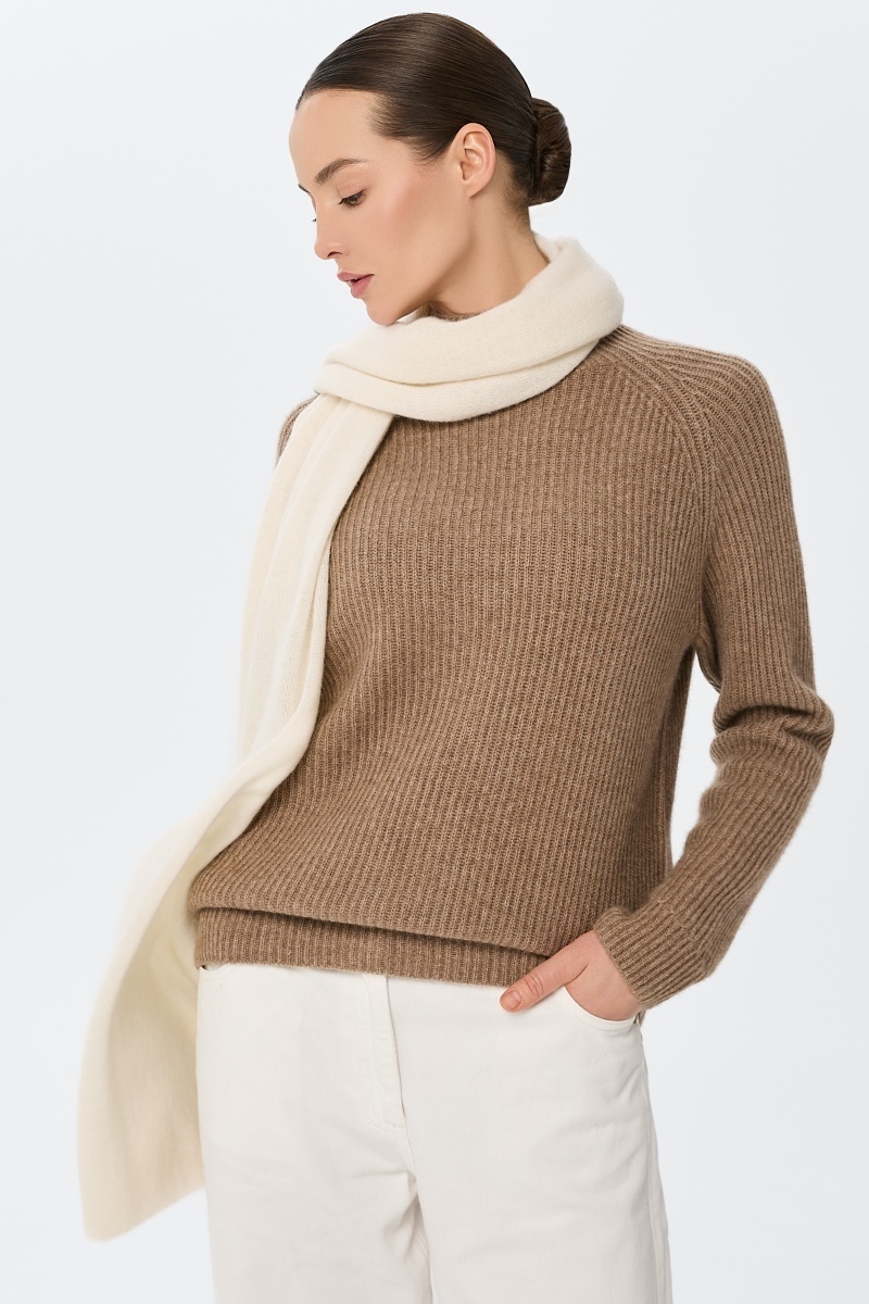 sku: W25-00CH1719 | Brand: Marc Andre  | Size: 36 38 40 42 44 46  | Colors: Коричневый  | Бренды Marc&Andre | Кашемир Джемперы | Title: Свитер DELIGHTFUL