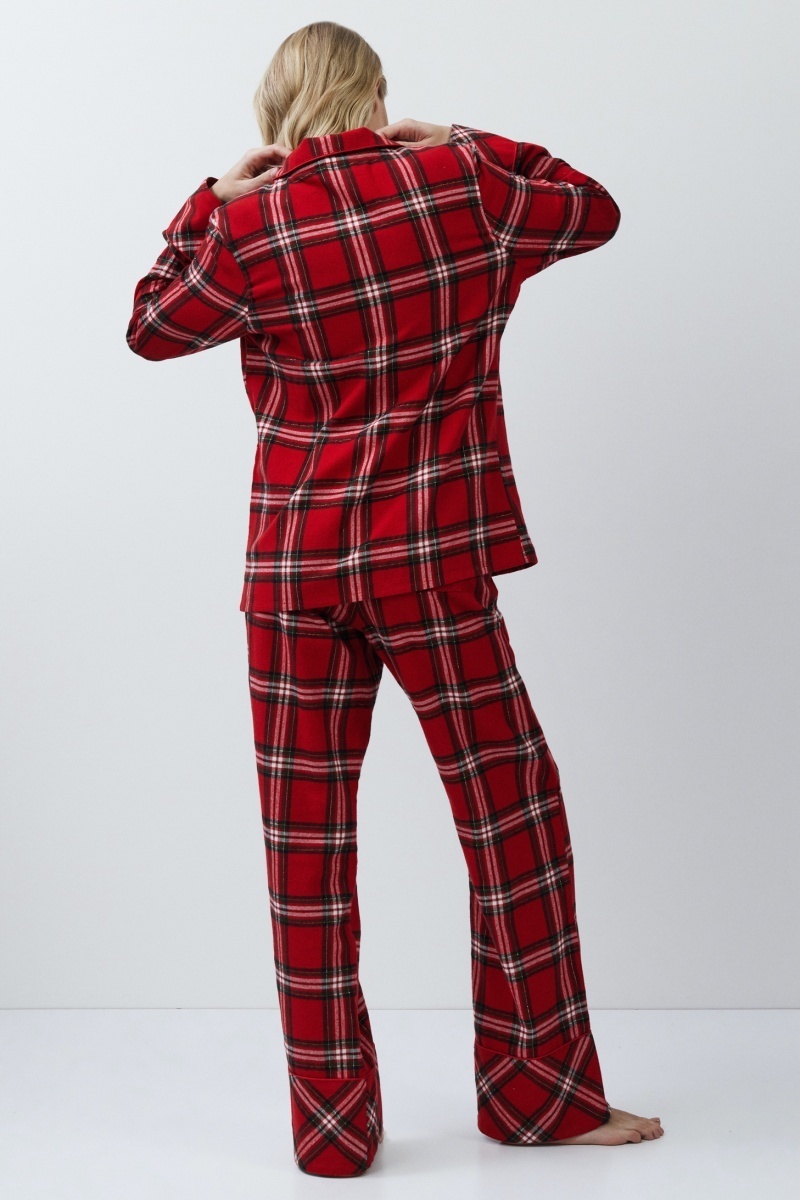 sku: BELL | Brand: Aruelle  | Size: XSmall Small Medium Large XLarge XXLarge  | Colors: Красный  | Бренды Aruelle | Домашняя одежда Пижамы | Title: Пижама с брюками BELL