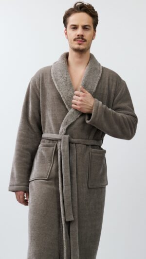 sku: ELLIOT | Brand: Aruelle  | Size: Small Medium Large XLarge XXLarge  | Colors: Серый  | Бренды Aruelle | Мужская коллекция Халаты | Title: Халат ELLIOT