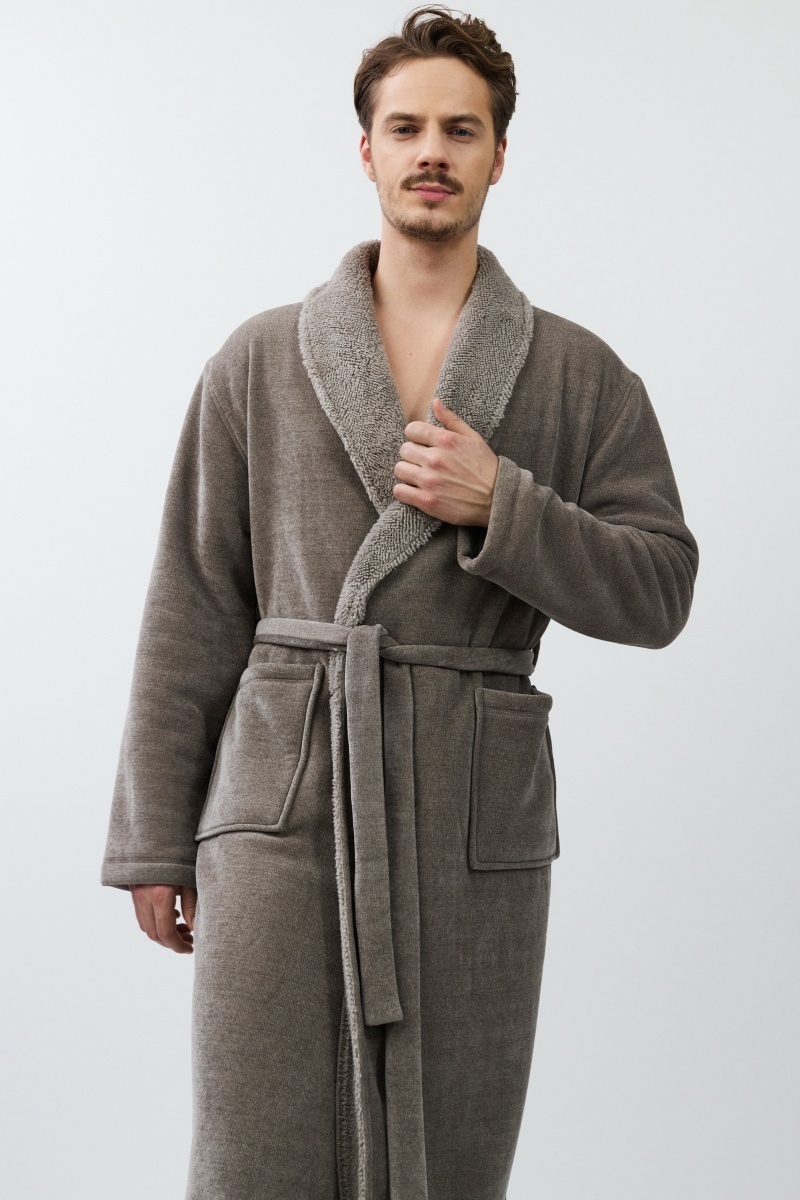 sku: ELLIOT | Brand: Aruelle  | Size: Small Medium Large XLarge XXLarge  | Colors: Серый  | Бренды Aruelle | Мужская коллекция Халаты | Title: Халат ELLIOT