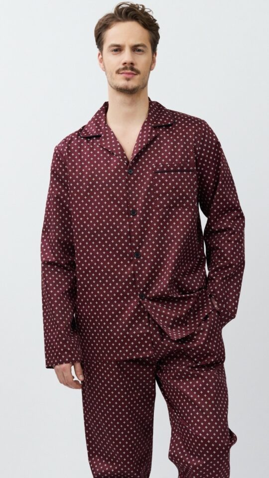 sku: GRANT | Brand: Aruelle  | Size: Small Medium Large XLarge XXLarge  | Colors: Бордовый  | Бренды Aruelle | Мужская коллекция Пижамы | Title: Пижама с брюками GRANT