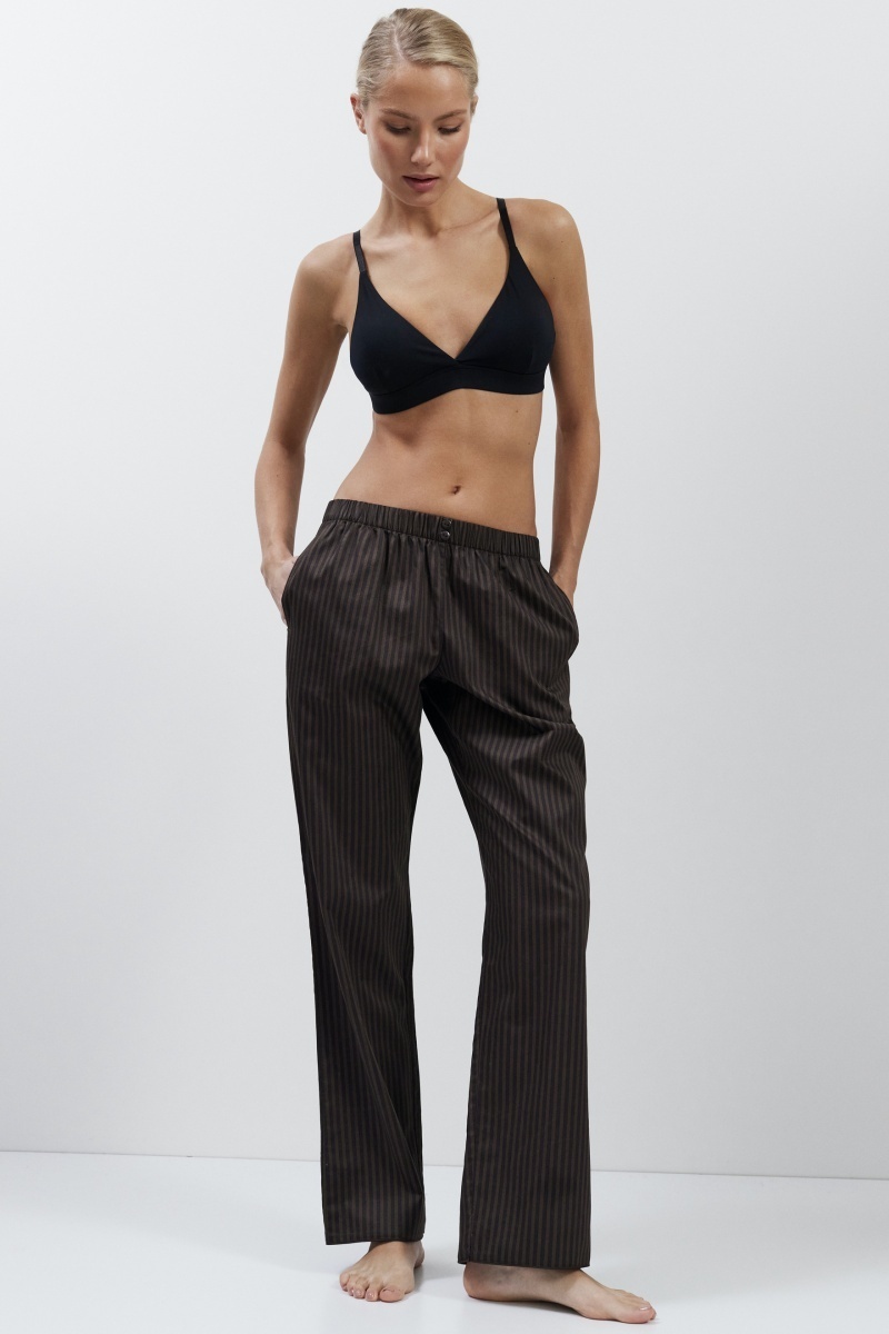 sku: NOEMIE | Brand: Aruelle | Size: XSmall Small Medium Large XLarge XXLarge | Colors: Шоколадный | Бренды Aruelle | Домашняя одежда Пижамы | Title: Пижама с брюками NOEMIE