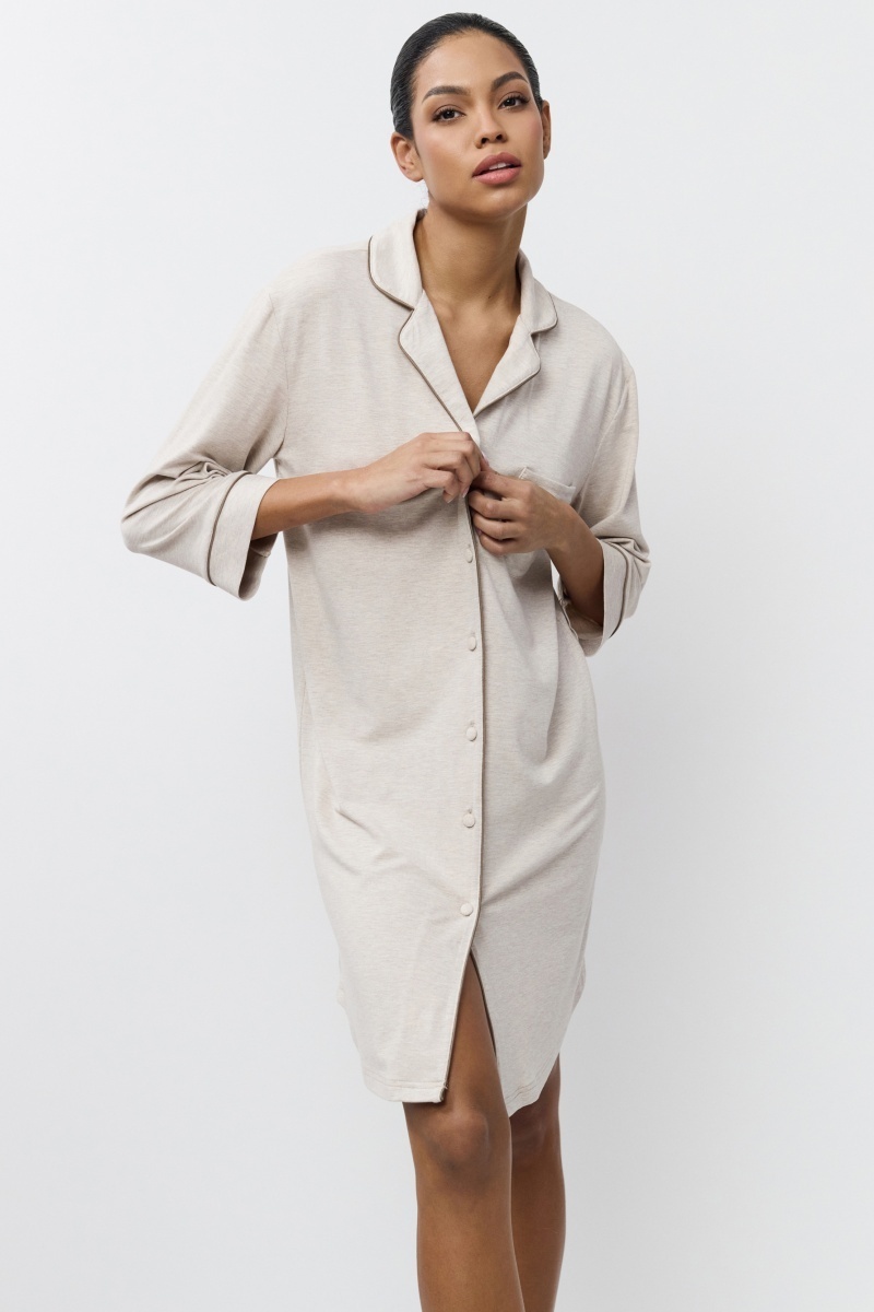 sku: KARINE | Brand: Aruelle | Size: XSmall Small Medium Large XLarge XXLarge | Colors: Светло-бежевый | Бренды Aruelle | Домашняя одежда Сорочки | Title: Сорочка KARINE