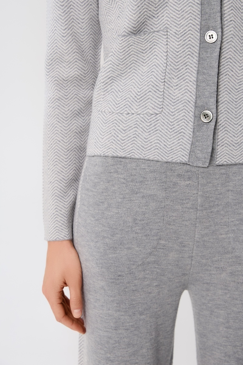 sku: W25-00CH0210 | Brand: Marc Andre  | Size: 36 38 40 42 44 46  | Colors: Серый  | Бренды Marc&Andre | Кашемир Брюки | Title: Брюки ETERNAL WAVES