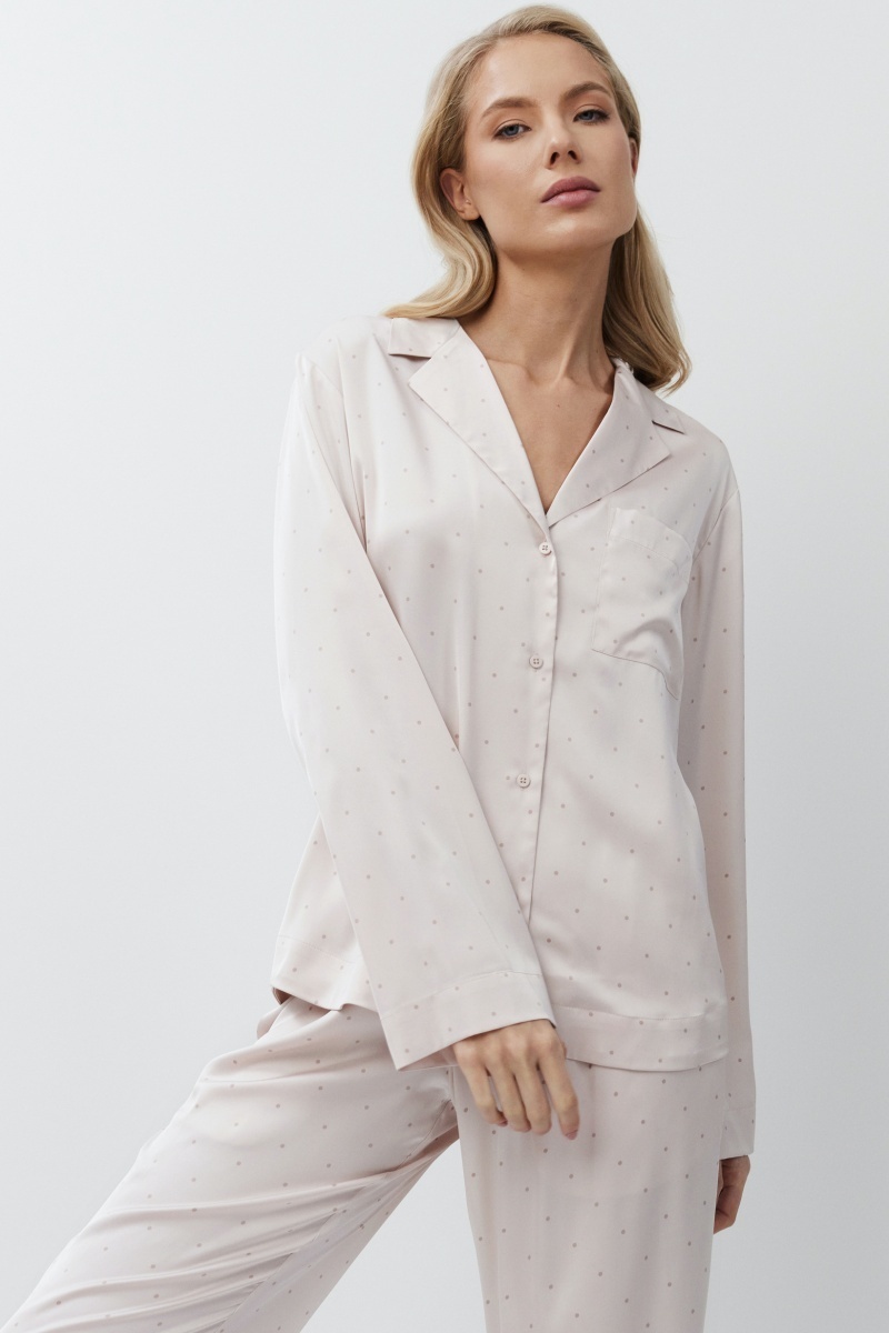 sku: GILIAN | Brand: Aruelle | Size: XSmall Small Medium Large XLarge | Colors: Светло-Розовый | Бренды Aruelle | Домашняя одежда Пижамы | Title: Пижама с брюками GILIAN