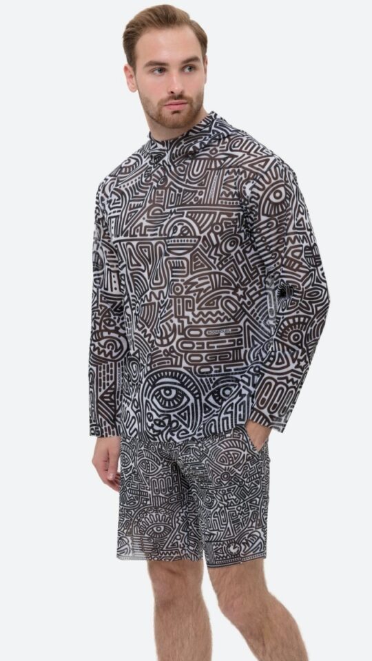 sku: 25981735 | Brand: RoDaSoleil  | Size: XSmall Small Medium Large XLarge XXLarge  | Colors: Цветной  | Бренды RoDaSoleil | Пляжная одежда | Мужская коллекция Пляжная одежда | Title: Бермуды DOODLING