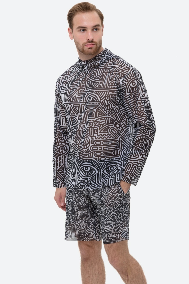 sku: 25981735 | Brand: RoDaSoleil  | Size: XSmall Small Medium Large XLarge XXLarge  | Colors: Цветной  | Бренды RoDaSoleil | Пляжная одежда | Мужская коллекция Пляжная одежда | Title: Бермуды DOODLING