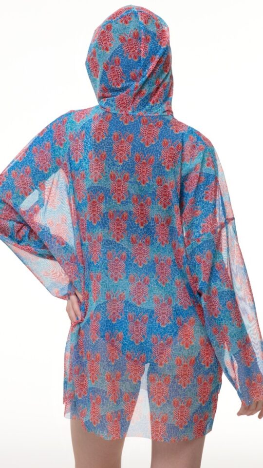 sku: 25004552 | Brand: RoDaSoleil  | Size: L/XL S/M  | Colors: Цветной  | Бренды RoDaSoleil | Пляжная одежда | Title: Футболка ОМАР ПАТТЕРН с капюшоном