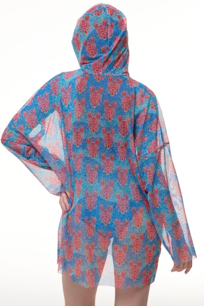 sku: 25004552 | Brand: RoDaSoleil  | Size: L/XL S/M  | Colors: Цветной  | Бренды RoDaSoleil | Пляжная одежда | Title: Футболка ОМАР ПАТТЕРН с капюшоном