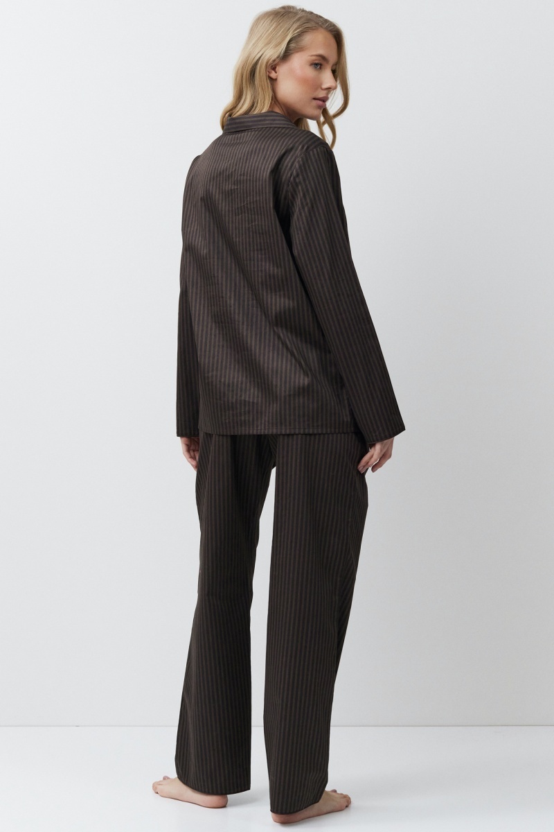 sku: NOEMIE | Brand: Aruelle | Size: XSmall Small Medium Large XLarge XXLarge | Colors: Шоколадный | Бренды Aruelle | Домашняя одежда Пижамы | Title: Пижама с брюками NOEMIE