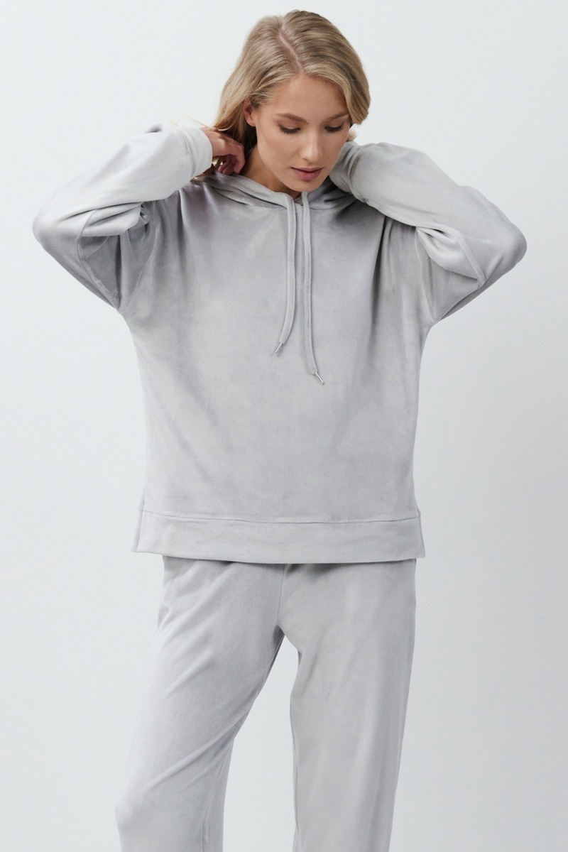 sku: GENEVA SET | Brand: Aruelle  | Size: XSmall Small Medium Large XLarge XXLarge  | Colors: Светло-серый  | Бренды Aruelle | Домашняя одежда Костюмы | Title: Комплект с брюками GENEVA SET