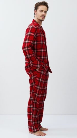 sku: BENNY | Brand: Aruelle  | Size: Small Medium Large XLarge XXLarge  | Colors: Красный  | Бренды Aruelle | Мужская коллекция Пижамы | Title: Пижама с брюками BENNY