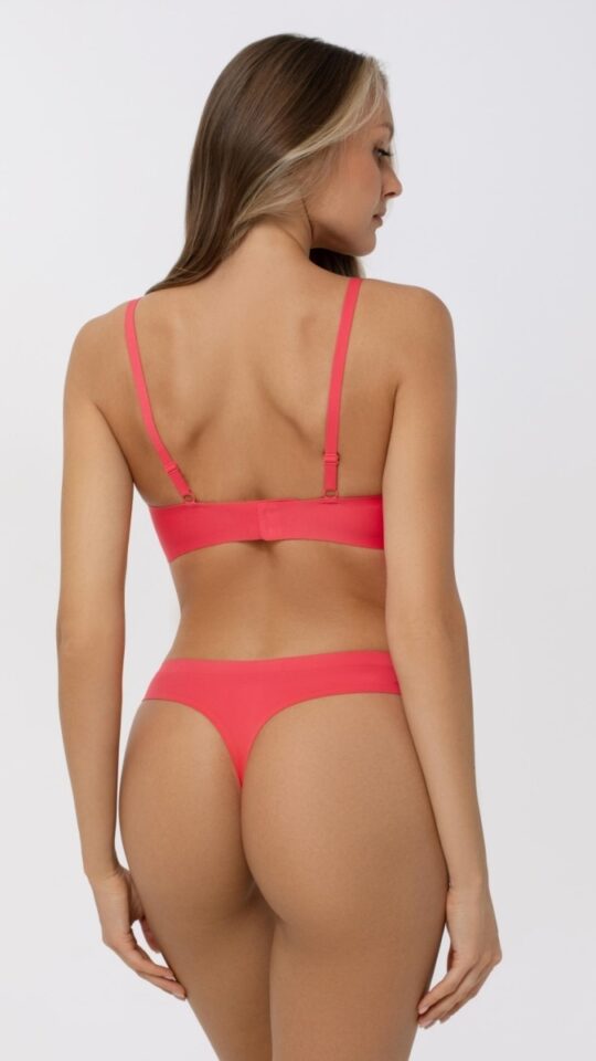 sku: S25-0864-01-TRS-SY | Brand: Marc Andre  | Size: 36 38 40 42 44  | Colors: Коралл  | Бренды Marc&Andre | Бюстгальтер Нижнее белье Бескаркасный | Title: Бюстгальтер SECOND SKIN