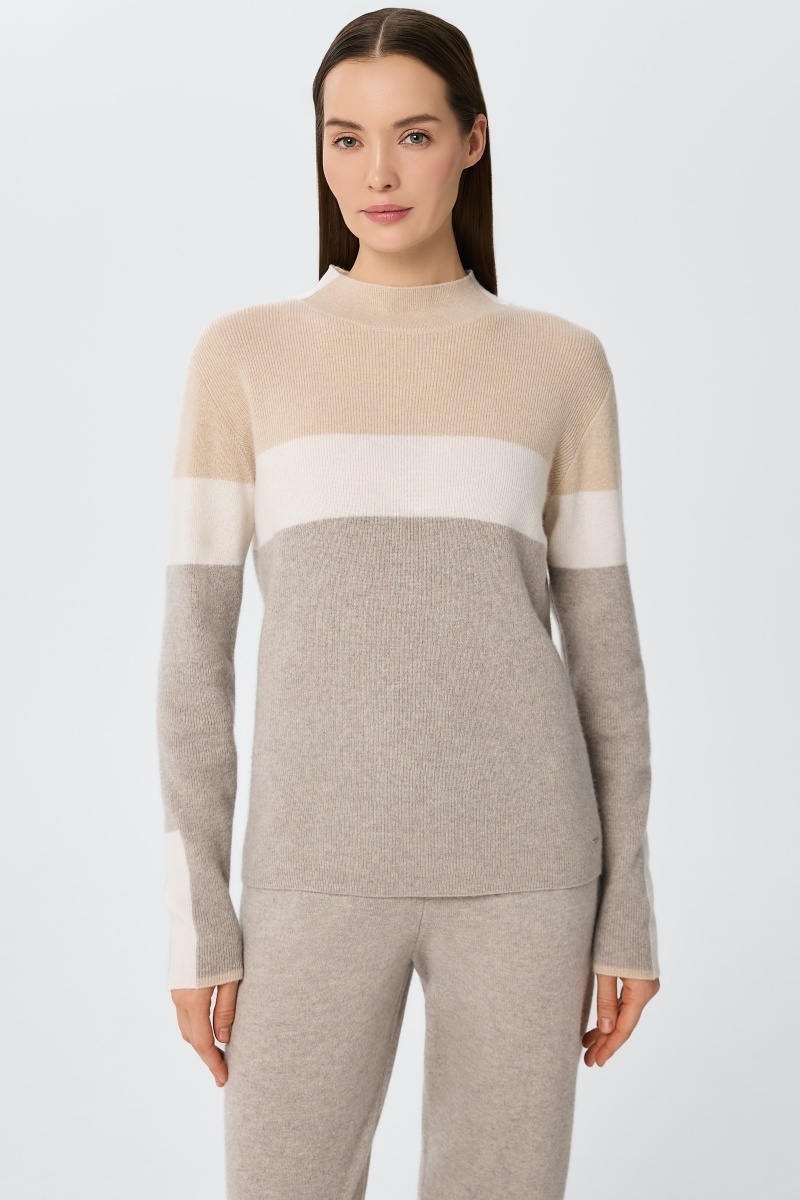 sku: W25-00CH0619 | Brand: Marc Andre  | Size: 36 38 40 42 44 46  | Colors: Цветной  | Бренды Marc&Andre | Кашемир Джемперы | Title: Джемпер URBAN BLOCK