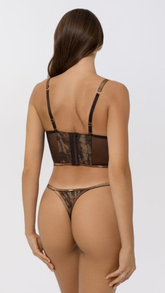 sku: S25-0591-K1-STL-LZ | Brand: Marc Andre  | Size: 36 38 40 42  | Colors: Коричневый  | Бренды Marc&Andre | Трусы Нижнее белье Стринги | Title: Стринги FEARLESS