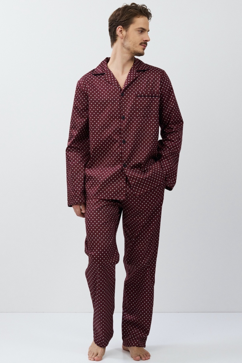 sku: GRANT | Brand: Aruelle | Size: Small Medium Large XLarge XXLarge | Colors: Бордовый | Бренды Aruelle | Мужская коллекция Пижамы | Title: Пижама с брюками GRANT