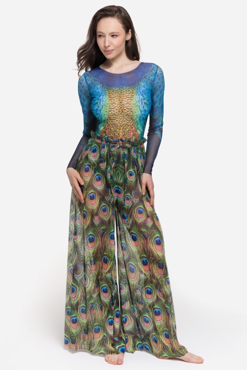 sku: 25002034 | Brand: RoDaSoleil  | Size: Onesize  | Colors: Цветной  | Бренды RoDaSoleil | Пляжная одежда | Title: Брюки ПАВЛИН МАЮРА