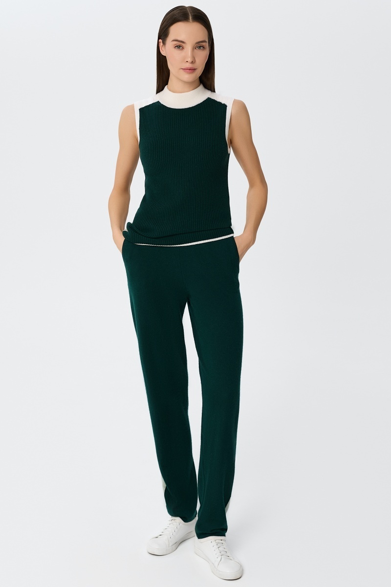 sku: W25-00CH0710 | Brand: Marc Andre  | Size: 36 38 40 42 44 46  | Colors: Зеленый  | Бренды Marc&Andre | Кашемир Брюки | Title: Брюки URBAN BLOCK