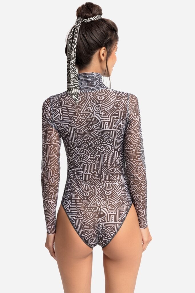 sku: 25003635 | Brand: RoDaSoleil  | Size: XSmall Small Medium Large XLarge  | Colors: Цветной  | Бренды RoDaSoleil | Купальники Слитные | Title: Слитный купальник DOODLING