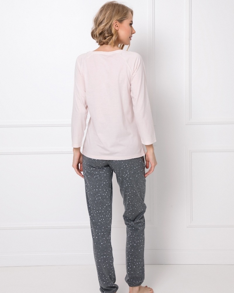 sku: FIONA | Brand: Aruelle  | Size: XSmall Small  | Colors: Графит/Розовый  | Бренды Aruelle | Домашняя одежда Пижамы | Title: Пижама с брюками FIONA