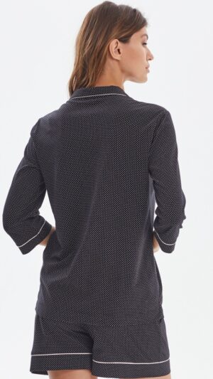 sku: 52088 | Brand: Laete  | Size: XSmall Small Medium Large XLarge XXLarge  | Colors: Черный-белый  | Бренды Laete | Домашняя одежда Пижамы | Title: Пижама с шортами
