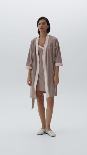sku: 60300-1 | Brand: Laete  | Size: XSmall Small Medium Large  | Colors: Пыльно-розовый  | Бренды Laete | Домашняя одежда Халаты | Title: Халат