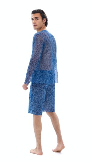 sku: 24981717 | Brand: RoDaSoleil  | Size: Small Medium Large XLarge  | Colors: Синий  | Бренды RoDaSoleil | Пляжная одежда | Мужская коллекция Пляжная одежда | Title: Бермуды РАКУШКИ