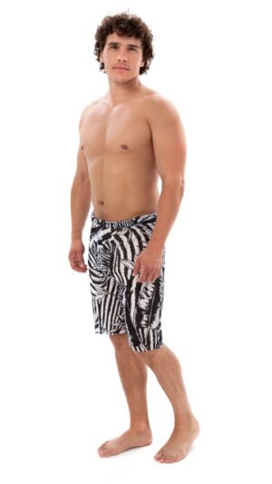 sku: 23981794 | Brand: RoDaSoleil | Size: XSmall Small Medium Large XLarge XXLarge | Colors: Серый | Бренды RoDaSoleil | Пляжная одежда | Мужская коллекция Пляжная одежда | Title: Бермуды ПСЕВДОЗЕБРА
