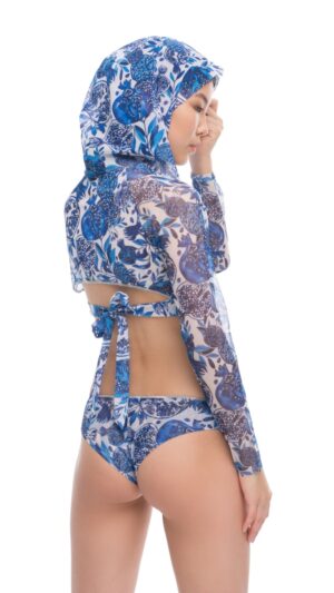 sku: 23269940 | Brand: Roda Soleil  | Size: XSmall Small Medium Large XLarge  | Colors: Синий  | Бренды RoDa Soleil | Купальники Раздельные | Title: Бомбер ГРАНАТЫ СИНИЕ