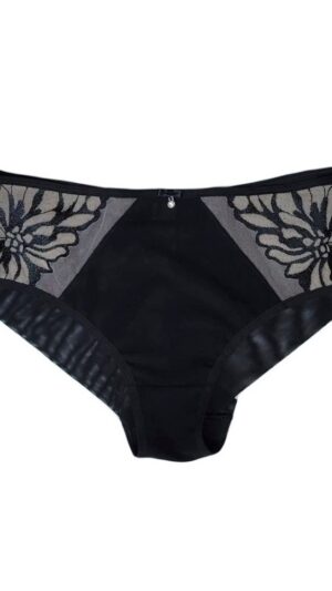 sku: ASTRA | Brand: Subtille  | Size: XSmall Small Medium Large XLarge XXLarge 3XL 4XL  | Colors: Черный/Телесный  | Бренды Subtille | Трусы Нижнее белье Бразильяна | Title: Бразильяна ASTRA