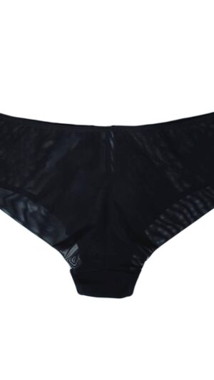 sku: ASTRA | Brand: Subtille  | Size: XSmall Small Medium Large XLarge XXLarge 3XL 4XL  | Colors: Черный/Телесный  | Бренды Subtille | Трусы Нижнее белье Бразильяна | Title: Бразильяна ASTRA