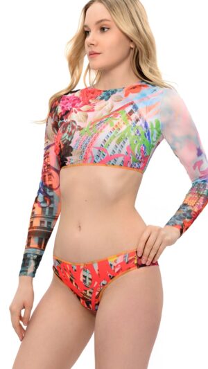 sku: 22981281 | Brand: Roda Soleil  | Size: XSmall Small Medium Large  | Colors: Цветной  | Бренды RoDa Soleil | Купальники Раздельные | Title: Бразильяна ГРАФФИТИ