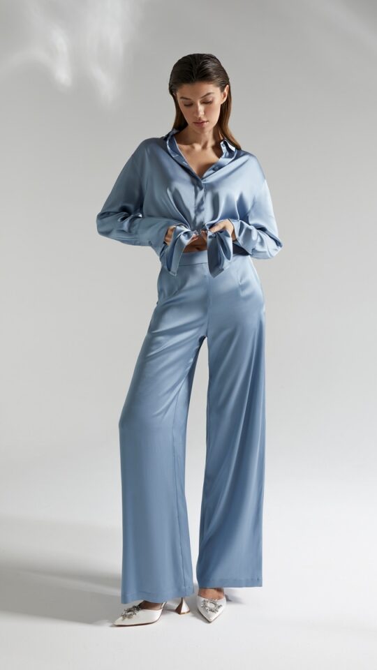 sku: 61810 | Brand: Laete  | Size: XSmall Small Medium Large XLarge XXLarge  | Colors: Светло-Коричневый Терракотовый Туманный голубой  | Бренды Laete | Пляжная одежда | Title: Рубашка