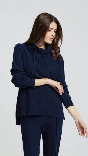 sku: W23-00CH1110 | Brand: Marc Andre  | Size: 36 38 40 42 44  | Colors: Синий  | Бренды Marc&Andre | Кашемир Брюки | Title: Брюки BALANCED TEXTURE