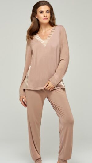 sku: W22-00VI208-L | Brand: Marc Andre  | Size: 36 38 40 42 44  | Colors: Бежевый  | Бренды Marc&Andre | Домашняя одежда Топ домашний | Title: Блуза EASY PACE