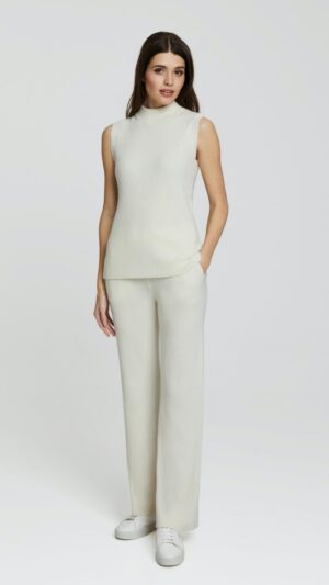 sku: W23-00CH0710 | Brand: Marc Andre  | Size: 36 38 40 42 44 46  | Colors: Белый  | Бренды Marc&Andre | Кашемир Брюки | Title: Брюки ELEGANT CONTUR