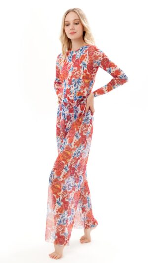 sku: 23002042 | Brand: Roda Soleil  | Size: L/XL S/M Onesize  | Colors: Красный  | Бренды RoDa Soleil | Пляжная одежда | Title: Брюки ГРАНАТЫ КРАСНЫЕ