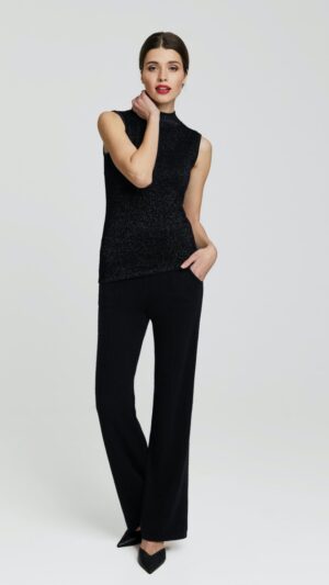 sku: W23-00CH2010 | Brand: Marc Andre  | Size: 36 38 40 42 44 46  | Colors: Черный  | Бренды Marc&Andre | Кашемир Брюки | Title: Брюки HIDDEN DIAMOND
