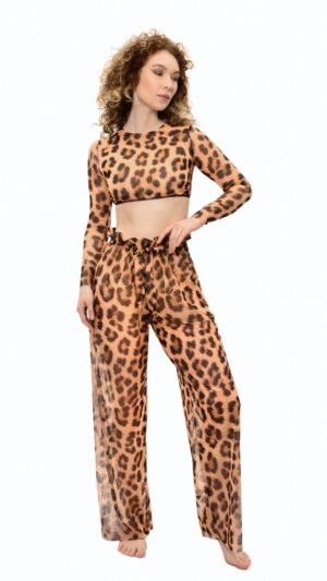 sku: 22002063 | Brand: Roda Soleil  | Size: L/XL S/M Onesize  | Colors: Леопард  | Бренды RoDa Soleil | Пляжная одежда | Title: Брюки ЛЕОПАРД