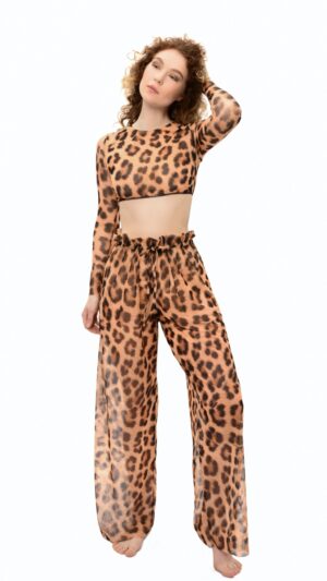 sku: 22002063 | Brand: Roda Soleil  | Size: L/XL S/M Onesize  | Colors: Леопард  | Бренды RoDa Soleil | Пляжная одежда | Title: Брюки ЛЕОПАРД
