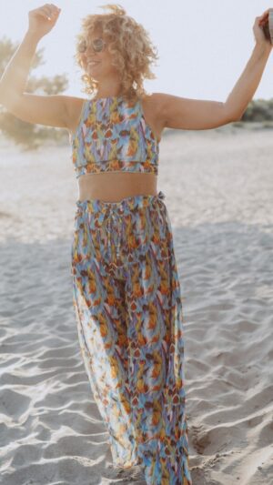 sku: 22002077 | Brand: Roda Soleil  | Size: Onesize  | Colors: Голубой  | Бренды RoDa Soleil | Пляжная одежда | Title: Брюки ЛОВЕЦ СНОВ
