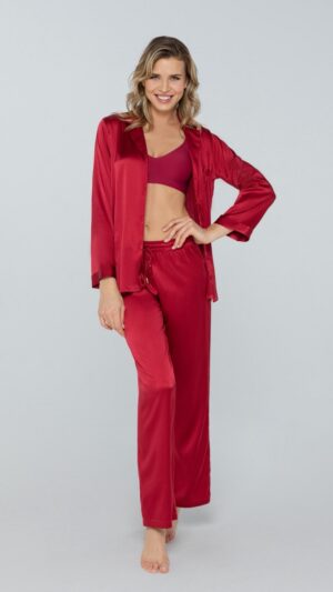 sku: W23-00SS307 | Brand: Marc Andre  | Size: 36 38 40 42 44  | Colors: Красный  | Бренды Marc&Andre | Домашняя одежда Рубашки | Title: Рубашка PETAL BEAUTY