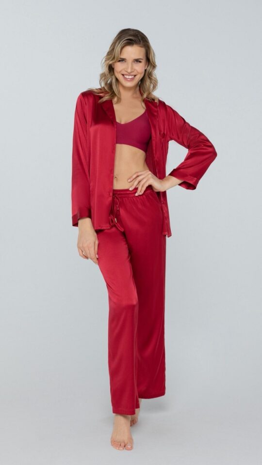 sku: W23-00SS310 | Brand: Marc Andre | Size: 36 38 40 42 44 | Colors: Красный | Бренды Marc&Andre | Домашняя одежда Брюки | Title: Брюки PETAL BEAUTY